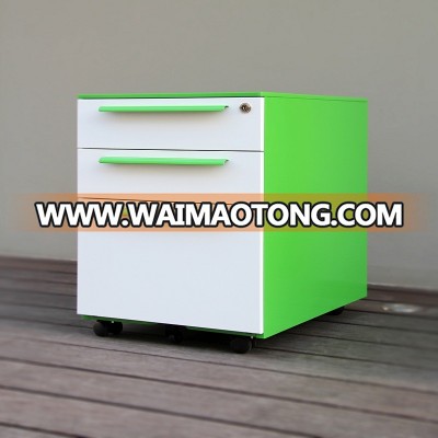 3 drawer mobile pedestal cabinet for colorful workstation