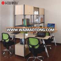 European Style Solid Wood Steel Office Metal Furniture File Rack with Office Table