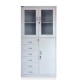 Steel Furniture Distribute Commercial Glass Door Steel Filing Cabinet (PLD-001)