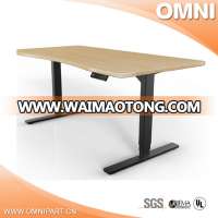 Ergonomic electric height adjustable sit standing up office desk with 5 years warranty