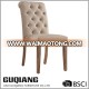 wood dining chair tufted roll back dining chair GQ-034