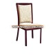 5 years warranty western style fabric high back dining chair