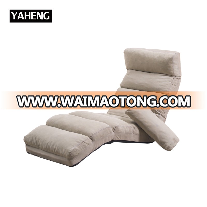 Japanese style sofa floor softable long leisure sofa chair with pillow