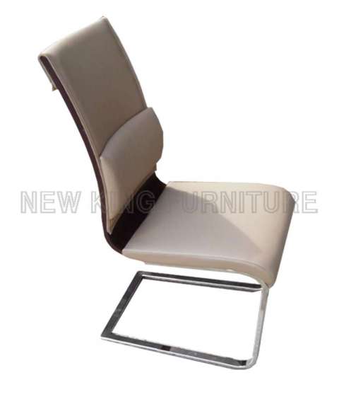 Modern Luxury Comfortable Leather Bent Wood Cover Dining Chair (NK-DC045)