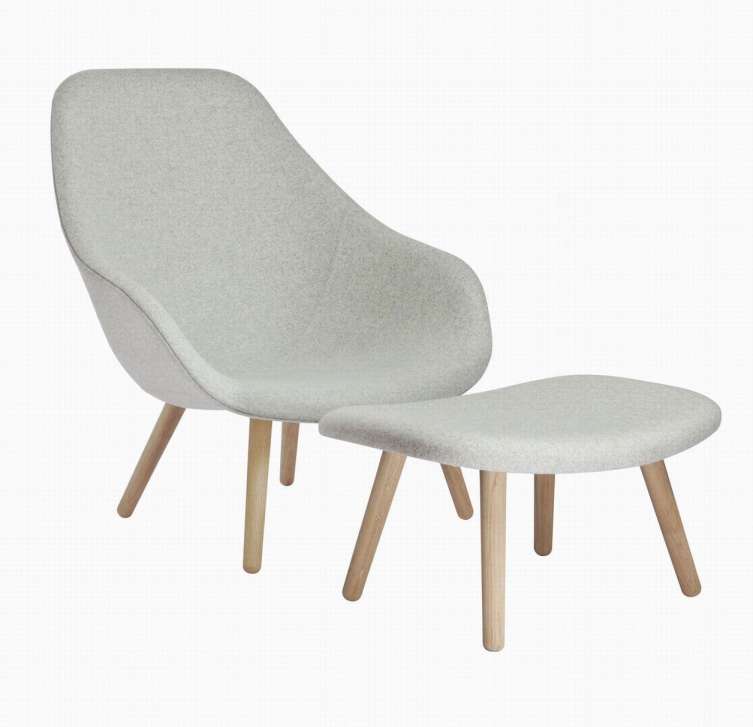 Fiberglass Leisure Coffee Chair with Solid Wood Base